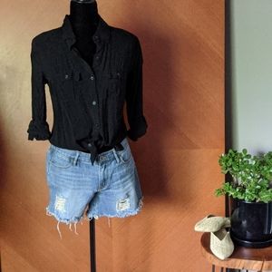 Black Ana Button Down Shirt